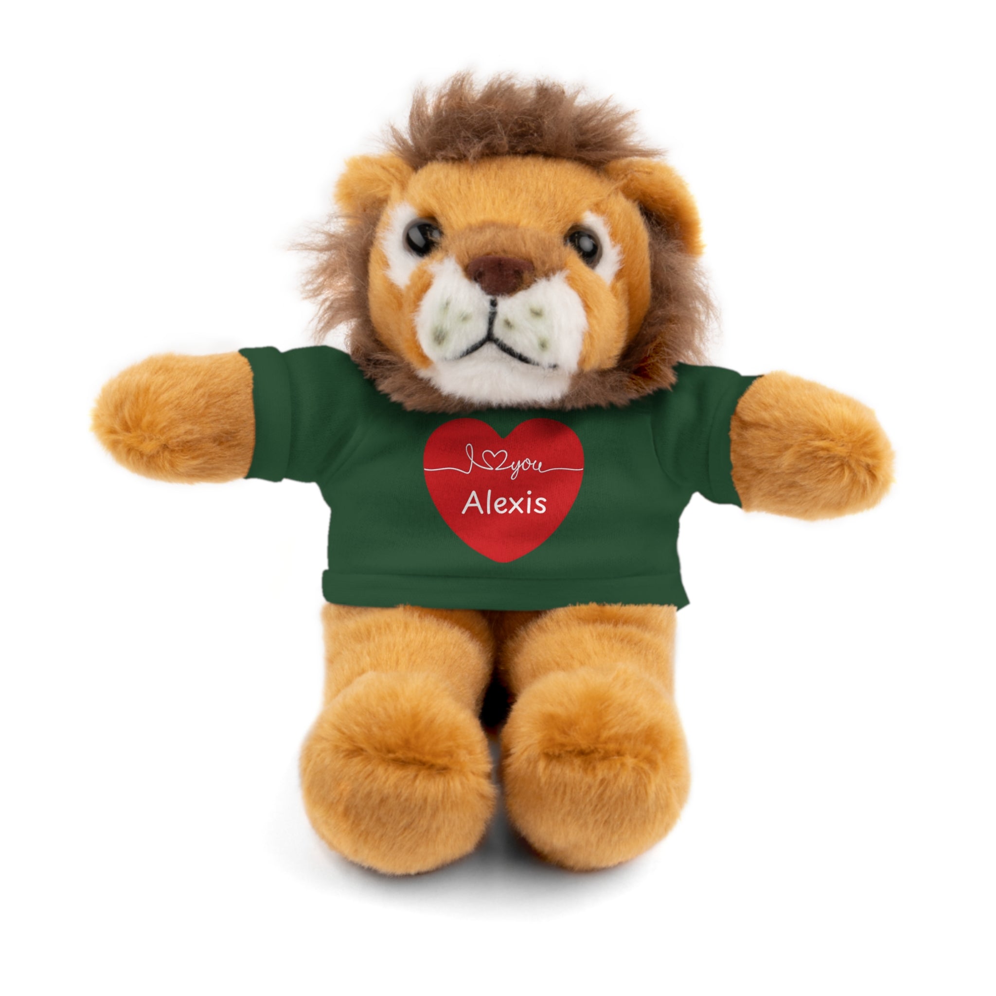 Personalized Heart Plush Animals