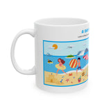 Spot the difference Mug - A Day At The Beach