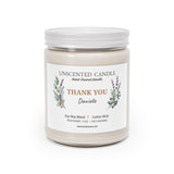 Thank You Candle - Personalized Scented Soy Wax Candle
