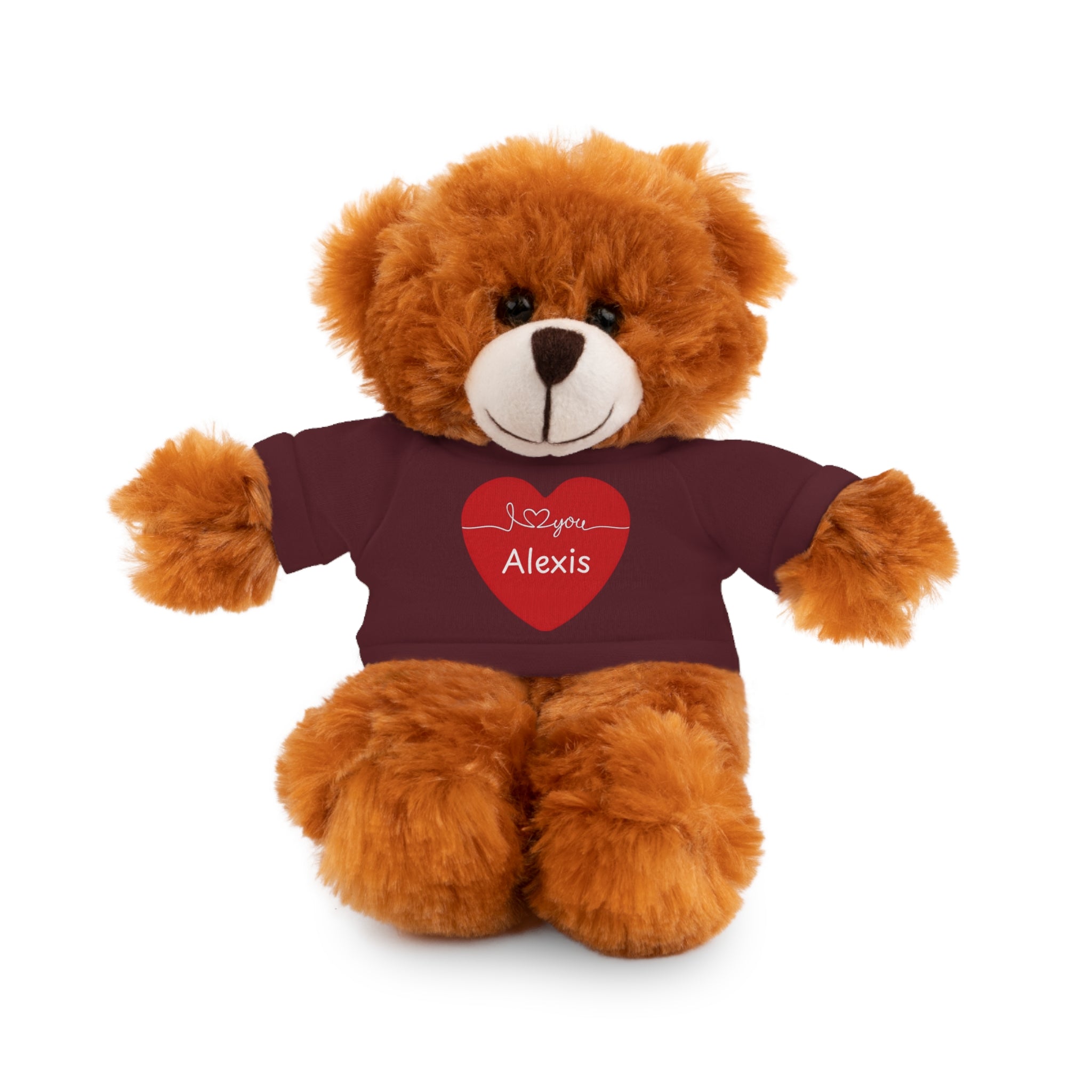 Personalized Heart Plush Animals