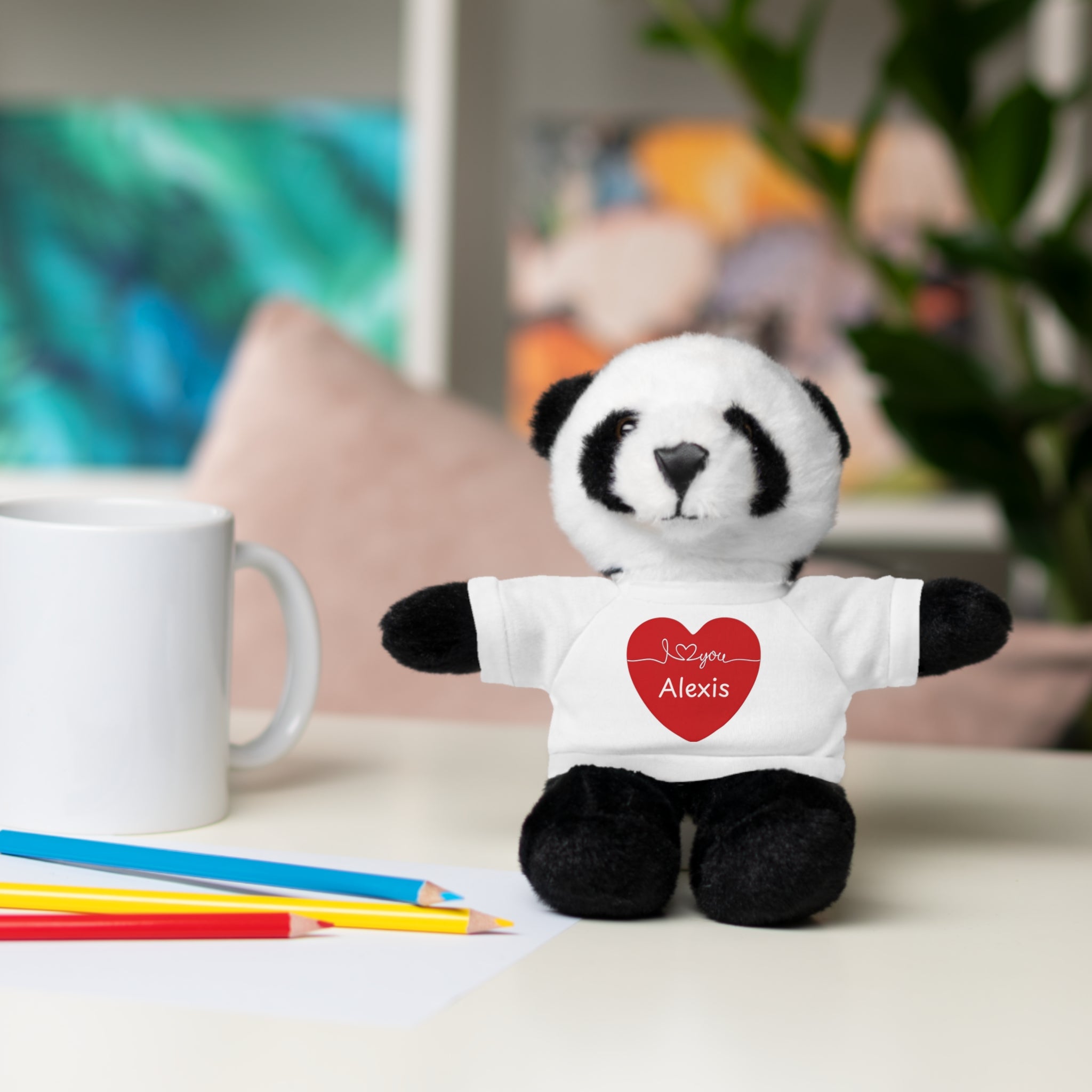 Personalized Heart Plush Animals