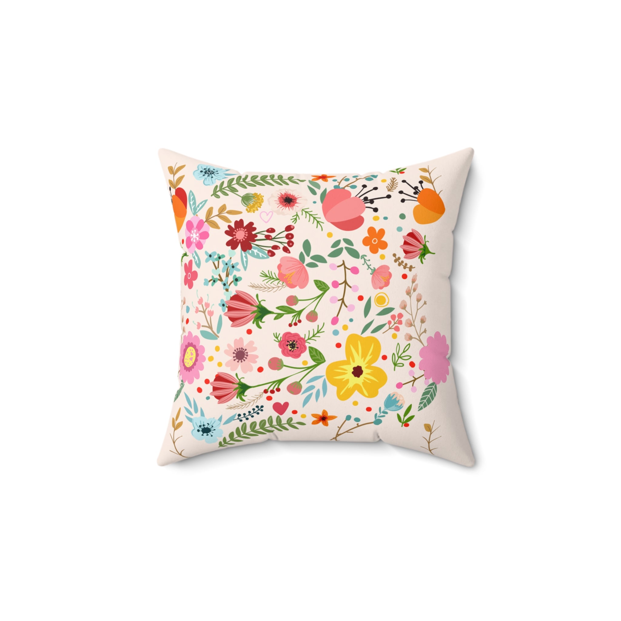 Spring Blossom Square Pillow