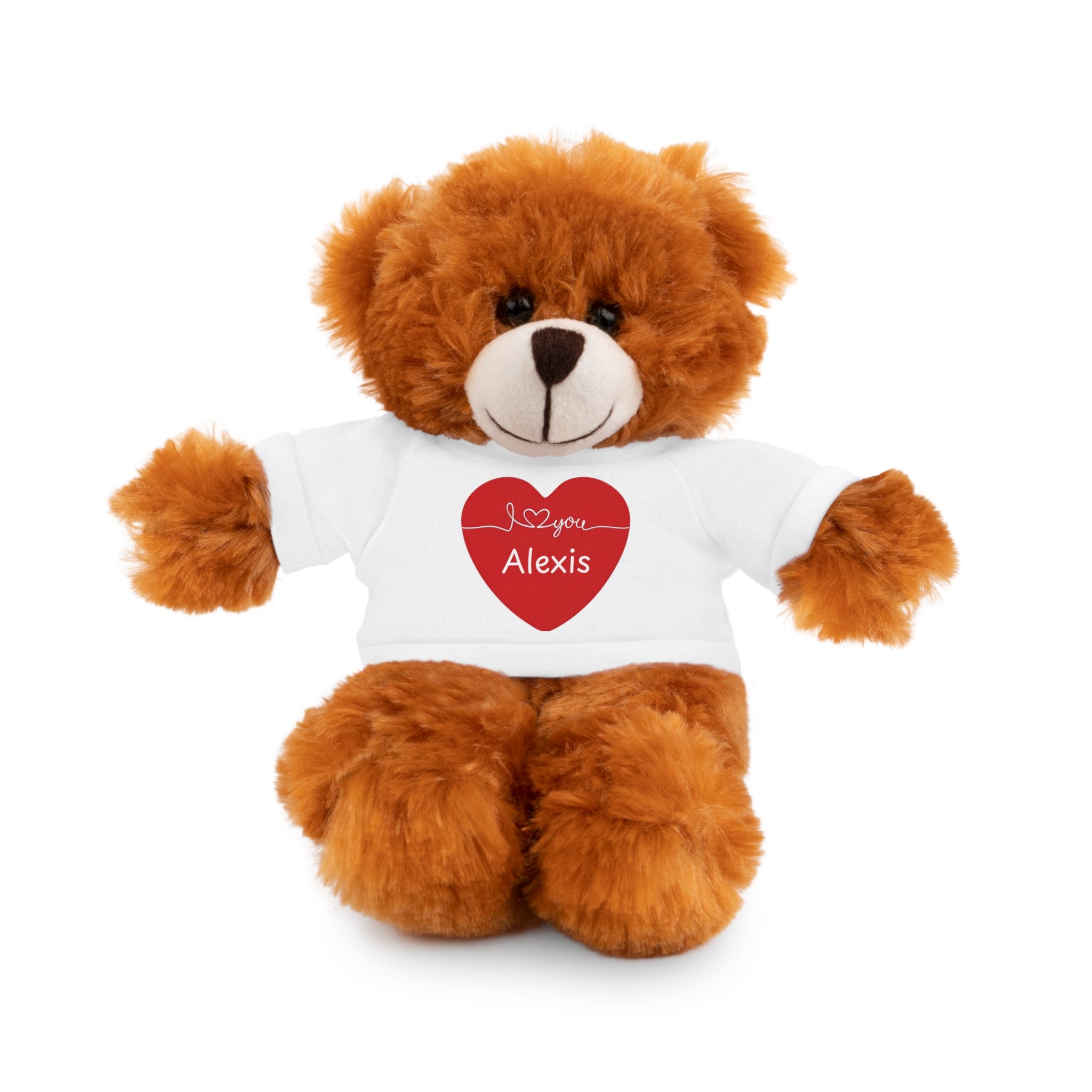 Personalized Heart Plush Animals