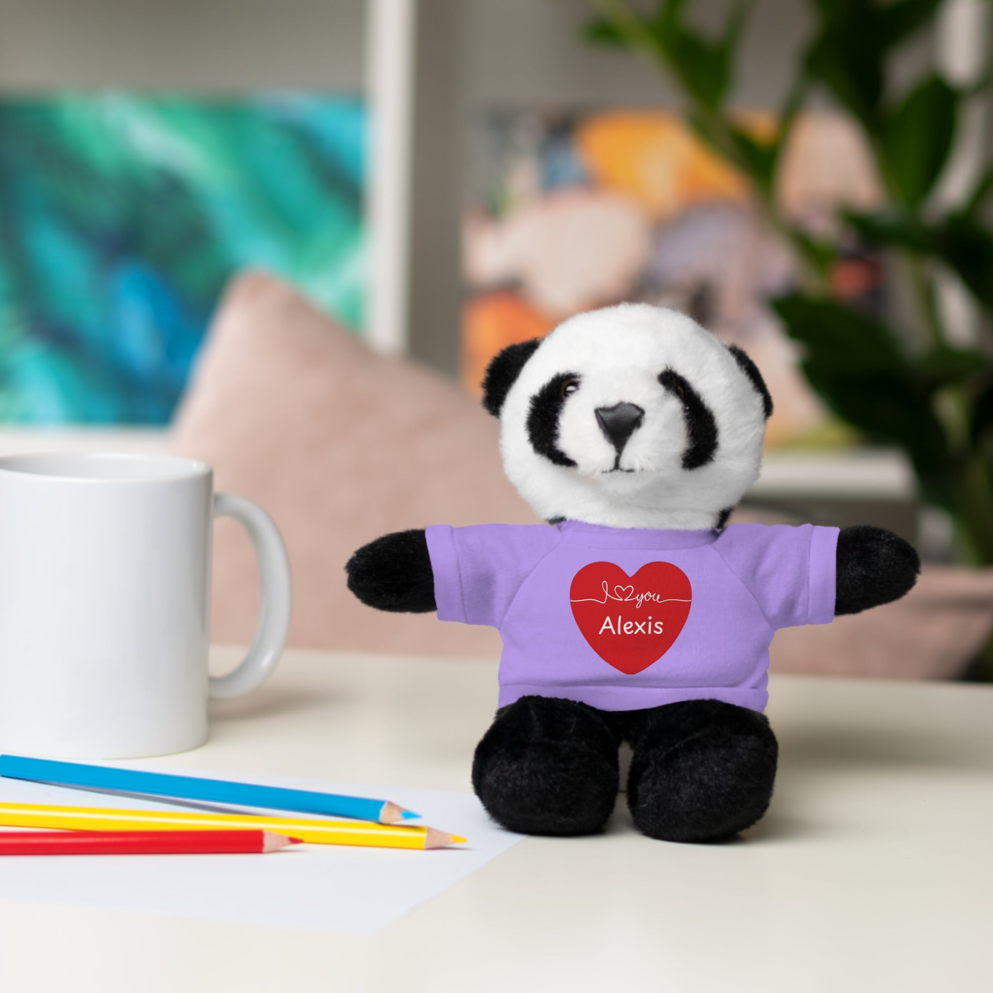 Personalized Heart Plush Animals