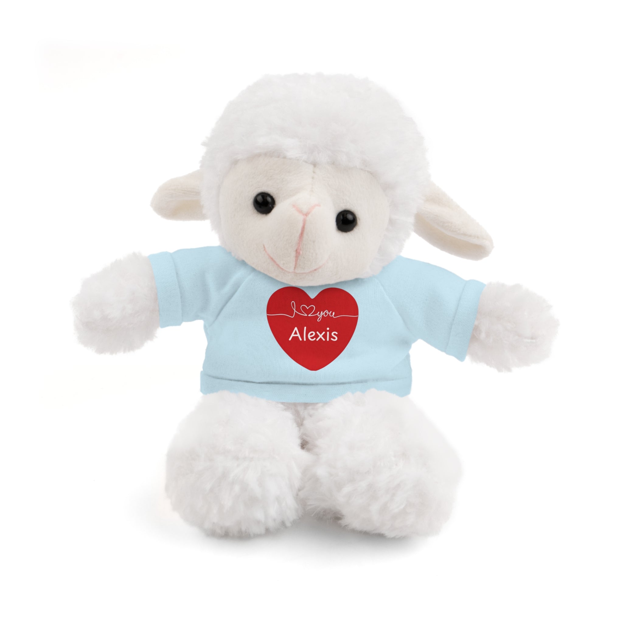 Personalized Heart Plush Animals