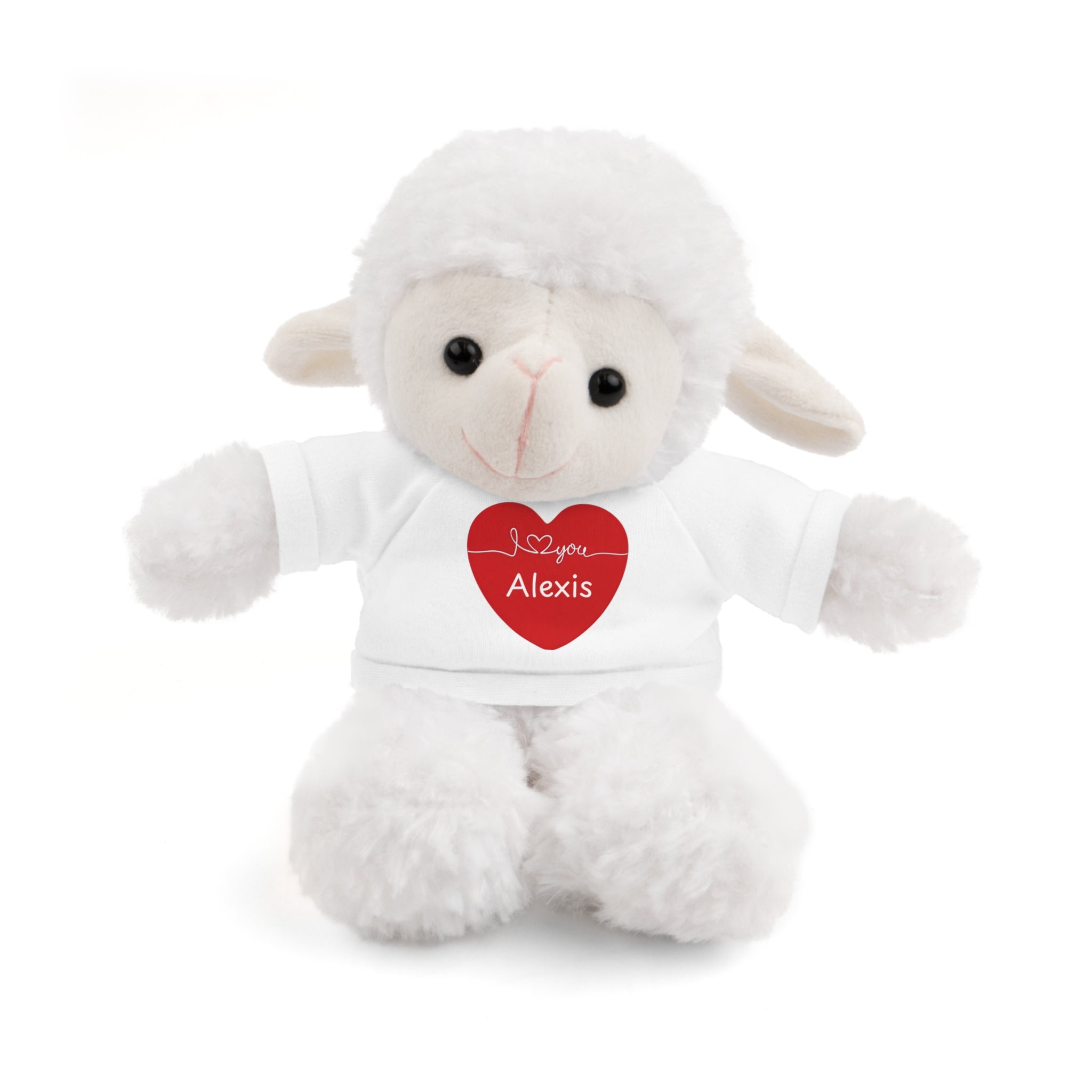 Personalized Heart Plush Animals