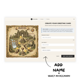 Animi Quest - Personalized Interactive Greeting Card - The Lost City