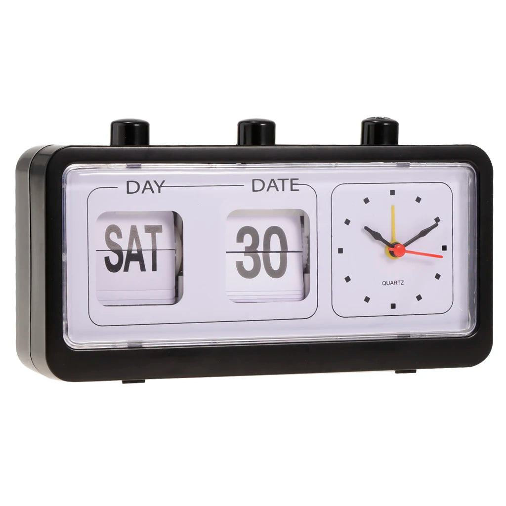 Flip Calendar Retro Clock