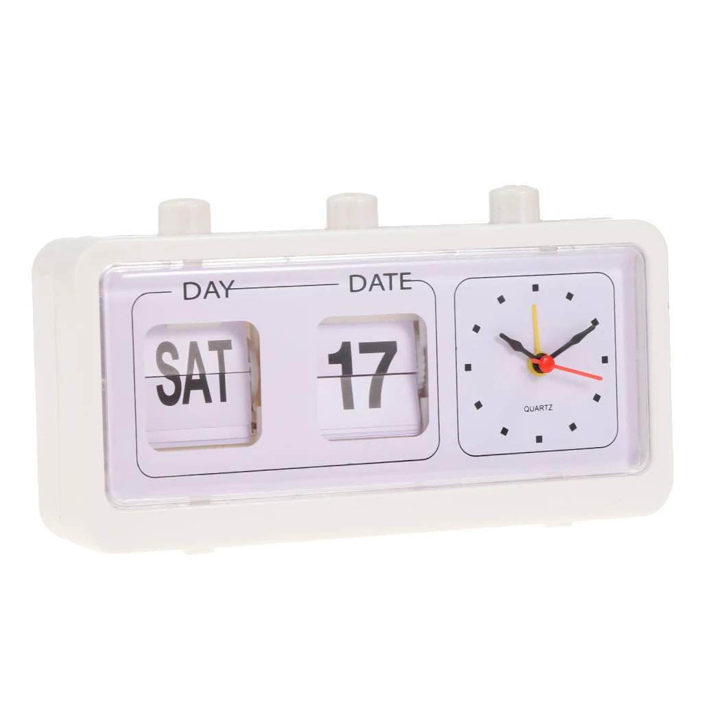 Flip Calendar Retro Clock