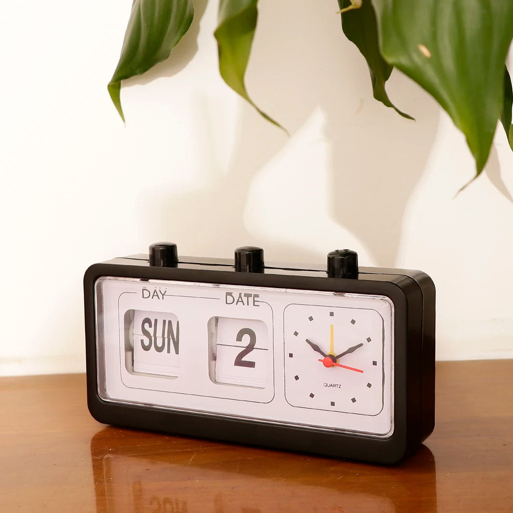 Flip Calendar Retro Clock