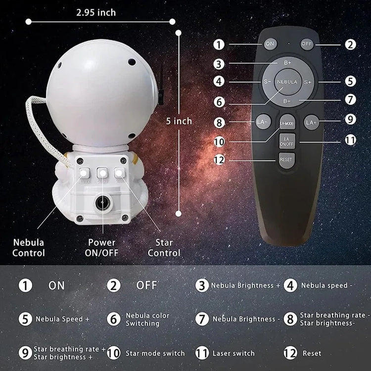 Astronaut Galaxy Projector