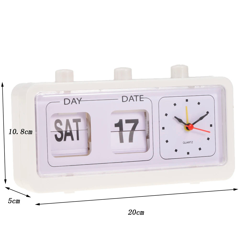 Flip Calendar Retro Clock