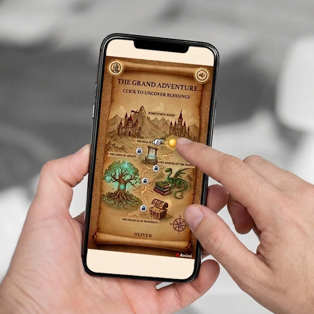 Animi Quest - Personalized Interactive Greeting Card - The Grand Adventure