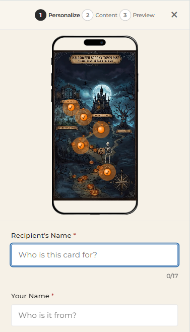 Personalize your greeting card