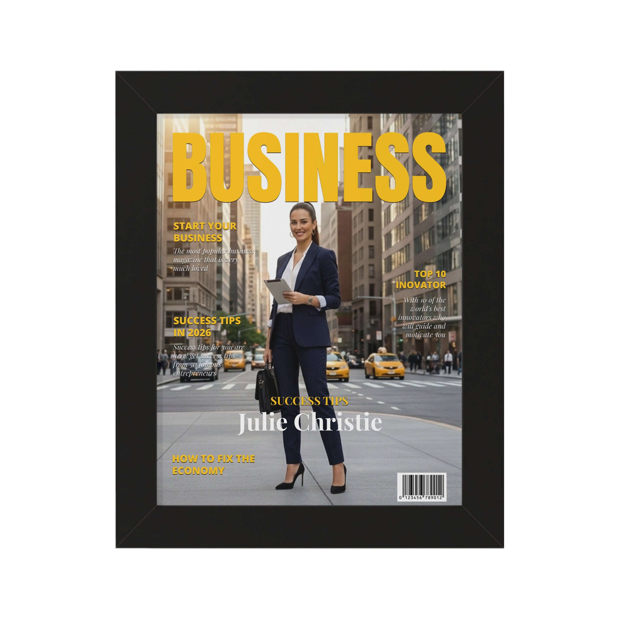 Personalized Business Magazine Cover