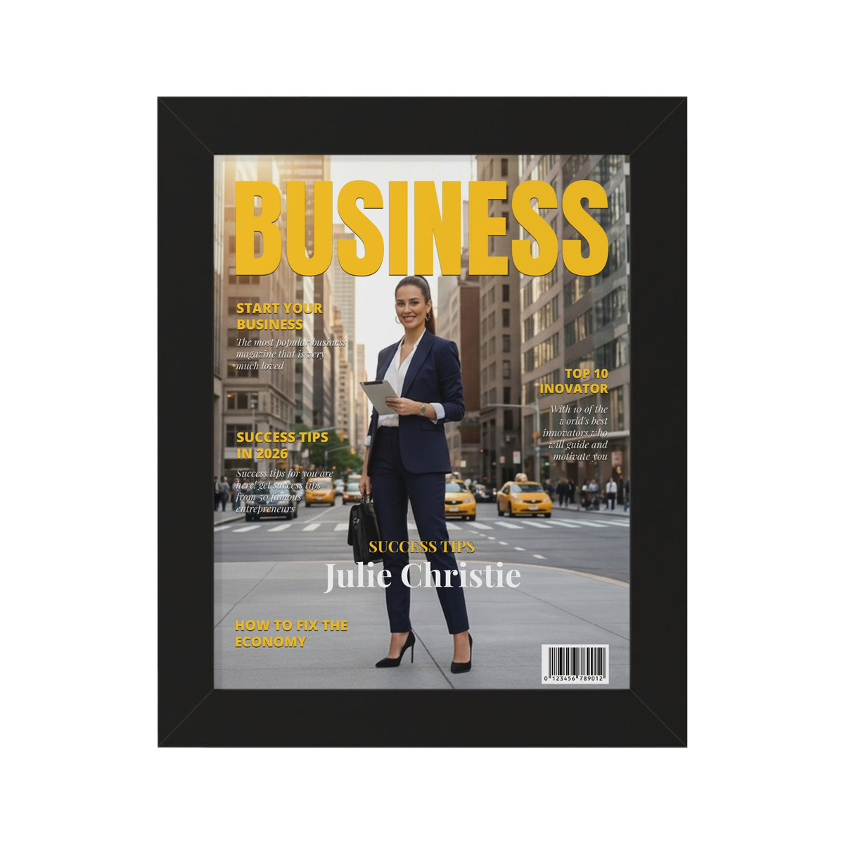 Personalized Business Magazine Cover