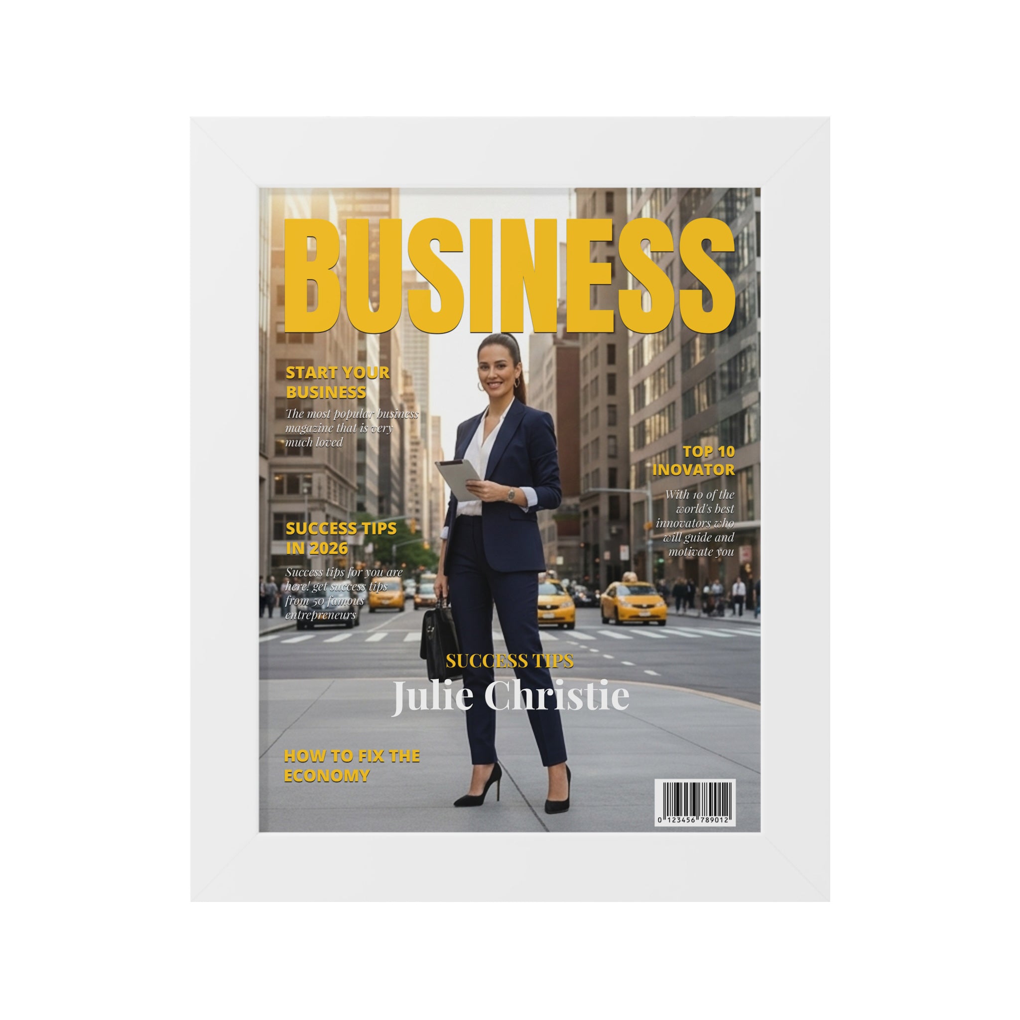 Personalized Business Magazine Cover