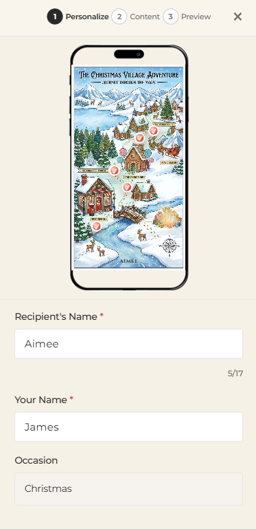 Personalize your greeting card