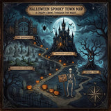 Animi Quest - Personalized Interactive Greeting Card - Halloween Spooky Town