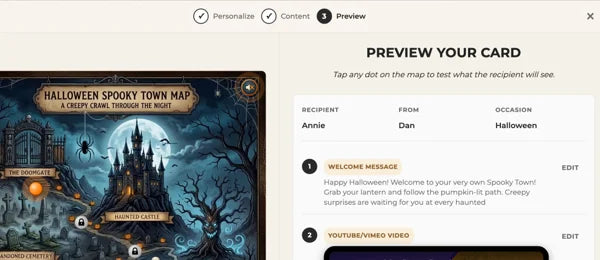 Preview your card