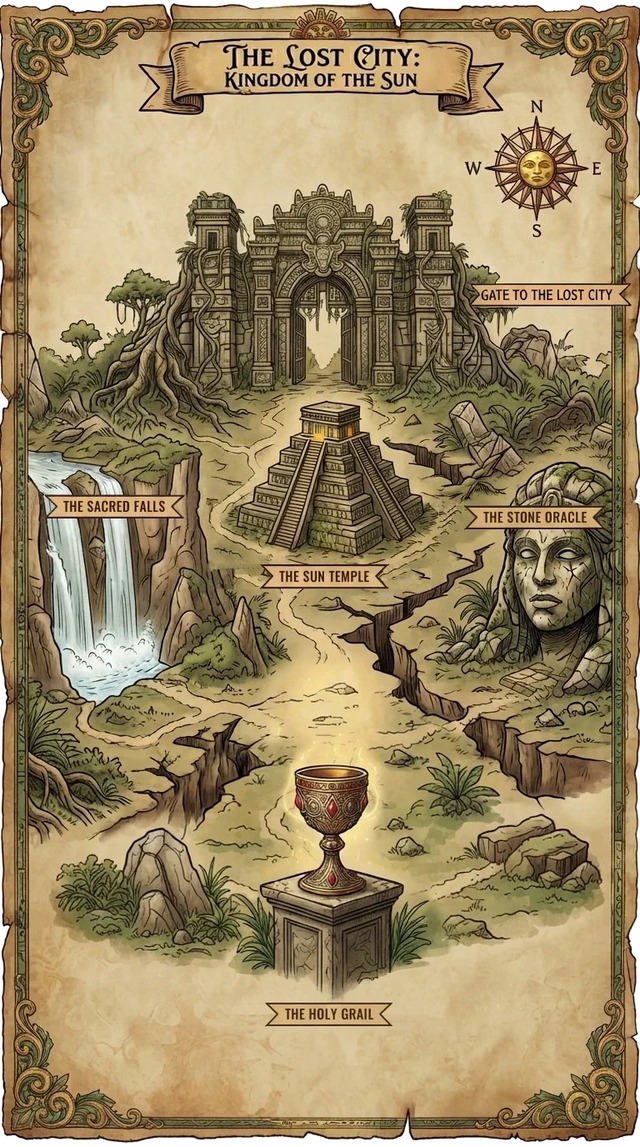 The sample card map