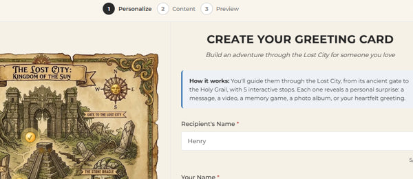 Personalize your greeting card