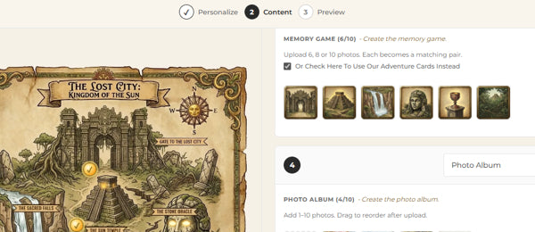 Fill the map with memories