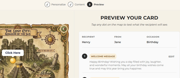 Preview your card