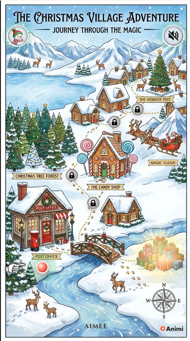 The sample card map