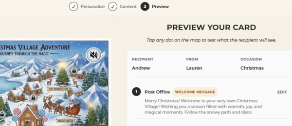 Preview your card