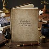 Personalized Vintage Hardcover Journal