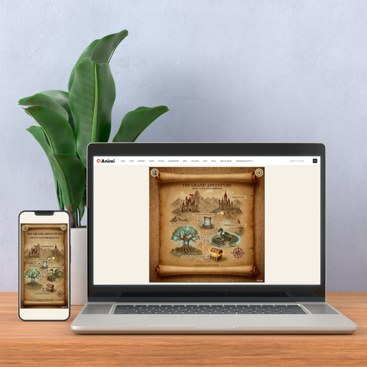 Animi Quest - Personalized Interactive Greeting Card - The Grand Adventure