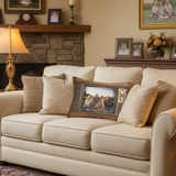 Personalized Vintage Television Throw Pillow