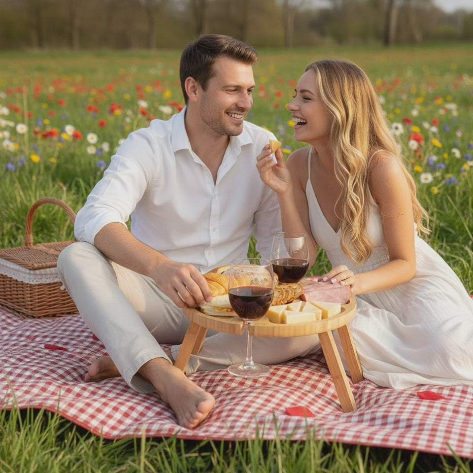 Portable Bamboo Picnic Table