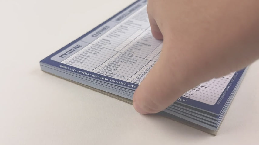 Pack This! Packing List Notepad