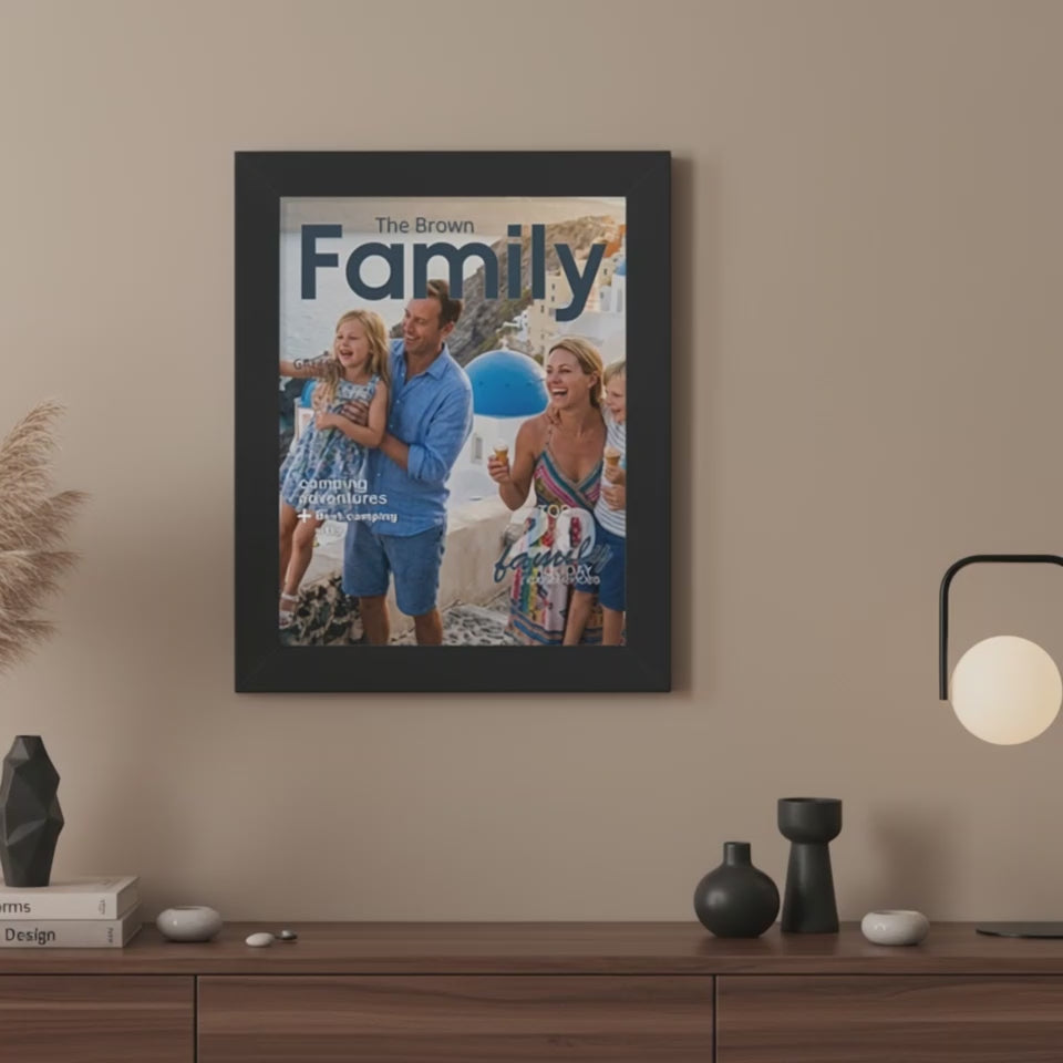 Family Holiday Personalized Magazine Cover