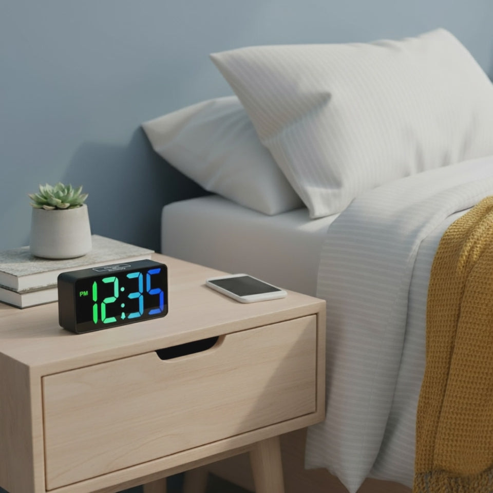 Small Digital RGB Alarm Clock