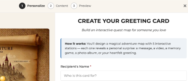Personalize your greeting card