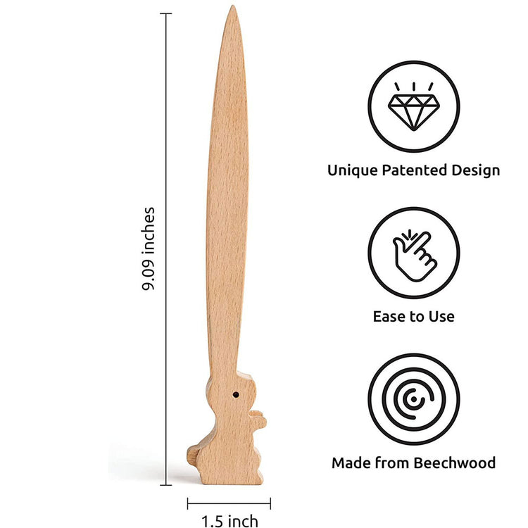 Bernie Bunny - Wooden Toaster Tongs