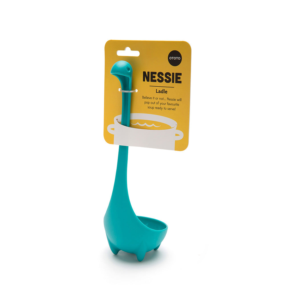 OTOTO Nessie - Ladle Spoon - Cooking Ladle for Serving - Kitchen Gadget -  Loch Ness Cooking Gift - Turquoise
