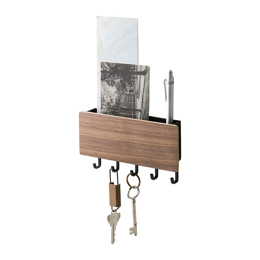 Magnetic Wall Organizer With Hooks & Tray