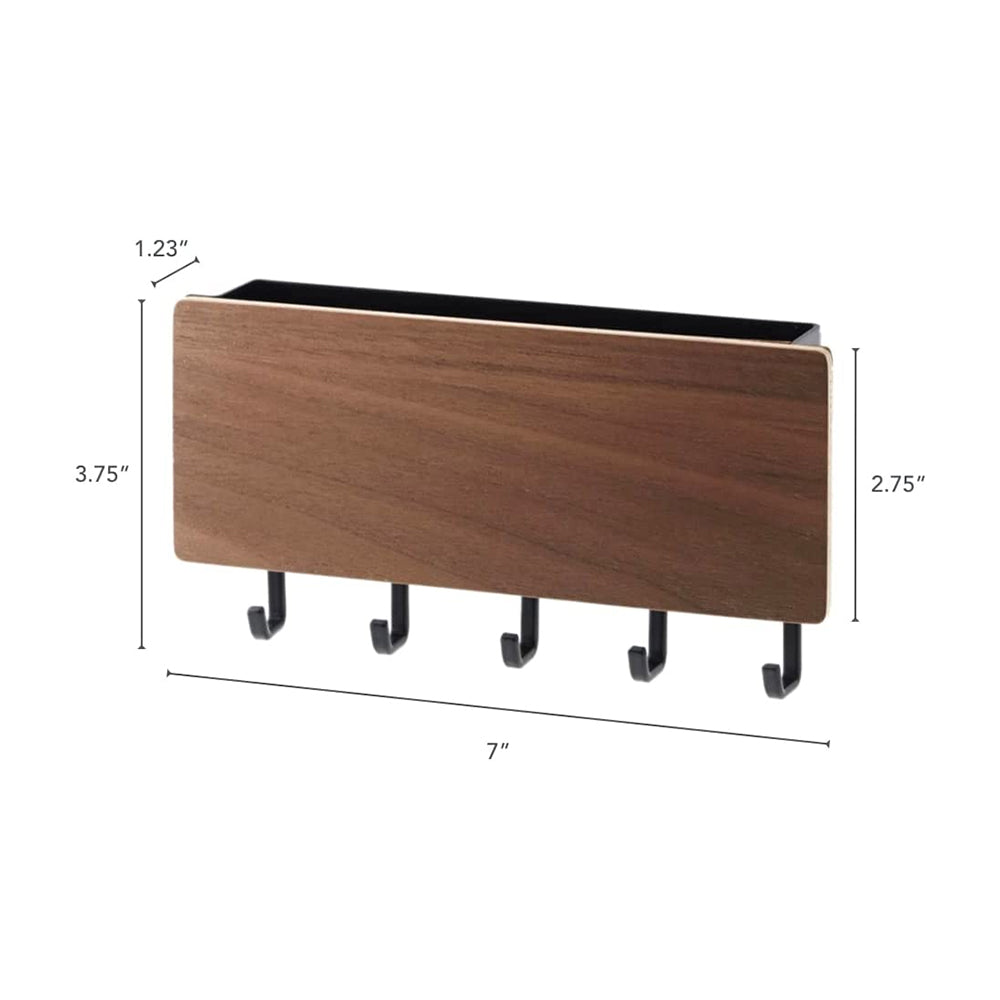 Magnetic Wall Organizer With Hooks & Tray