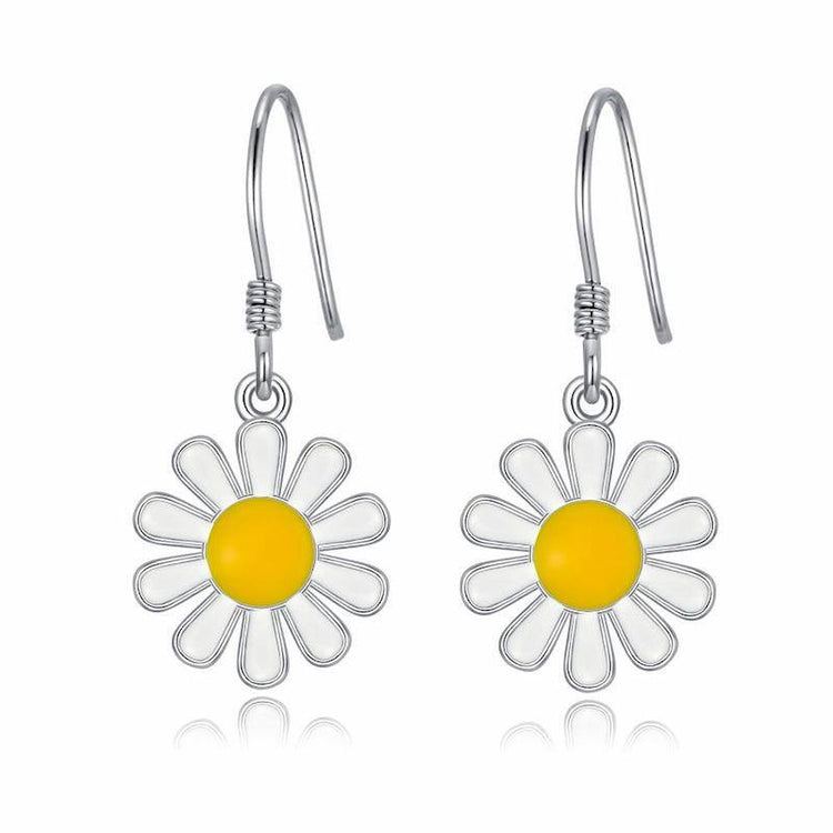 Daisy Silver Earrings