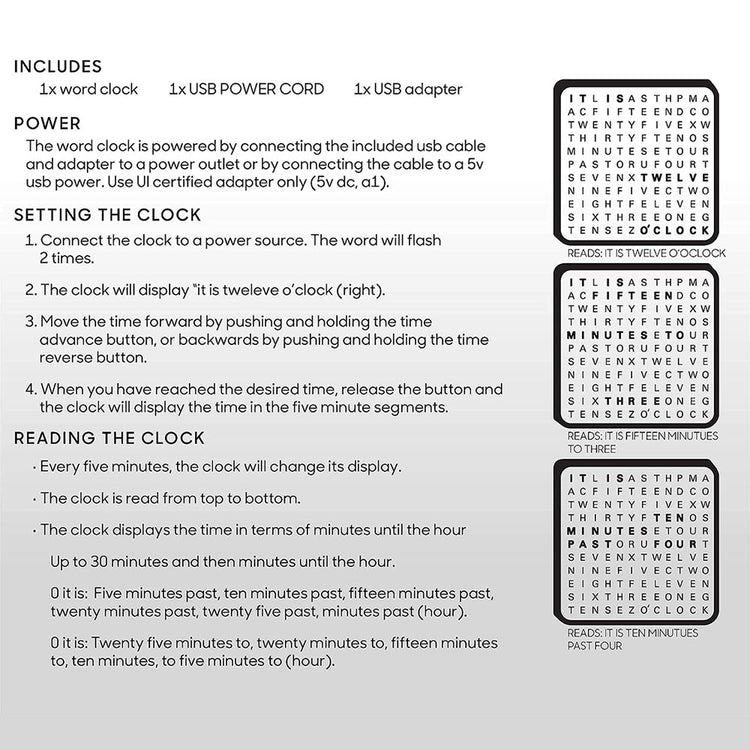 Modern Word Clock