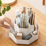 Rotating Makeup Brush Holder & Desktop Organizer
