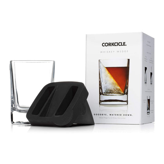 Premium Whiskey Glass with Silicone Ice Mold