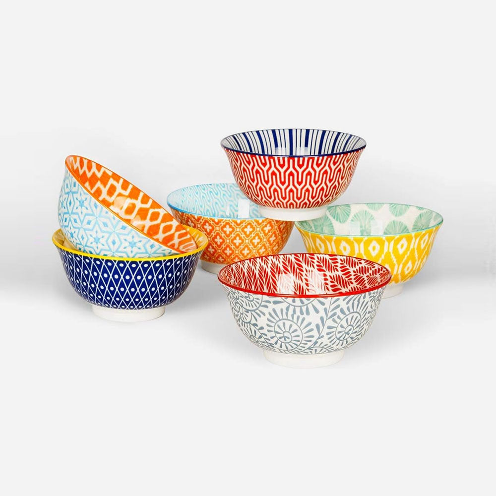 Ceramic Serving Bowls Set of 6