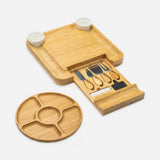 Large Charcuterie Bamboo Cheese Board Set