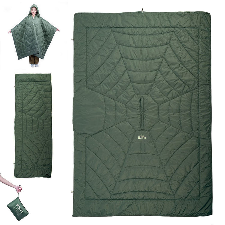 3-in-1 Hooded Poncho Blanket