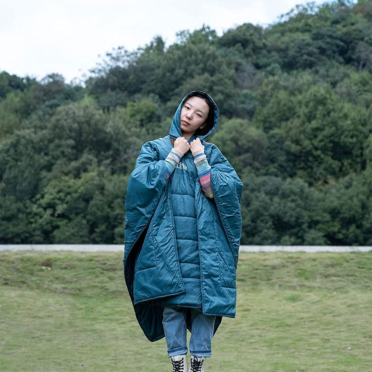 3-in-1 Hooded Poncho Blanket